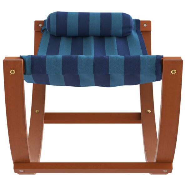 vidaXL Hojdacia sieť pre deti modrá pruhpruhovaná látková – Obrázok 3