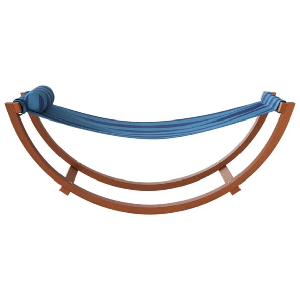 vidaXL Hojdacia sieť pre deti modrá pruhpruhovaná látková – Obrázok 4