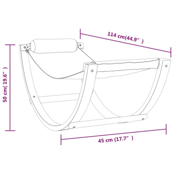 vidaXL Hojdacia sieť pre deti modrá pruhpruhovaná látková – Obrázok 7