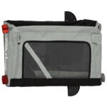 vidaXL Cyklovozík pre zvieratá, sivo čierny, oxfordská látka, železo – Obrázok 10