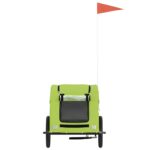 vidaXL Cyklovozík pre zvieratá, zelený, oxfordská látka, železo – Obrázok 4