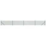 vidaXL Drôtený plot s prírubou zelený 1x10 m – Obrázok 2