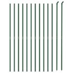 vidaXL Drôtený plot s prírubou zelený 1,8x25 m – Obrázok 3