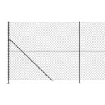 vidaXL Drôtený plot s pätkami, antracitový 1,8x10 m – Obrázok 4
