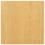 vidaXL Stolová doska 80x80x2,5 cm bambus