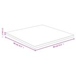 vidaXL Stolová doska 80x80x2,5 cm bambus – Obrázok 4