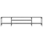 vidaXL TV skrinka sivá sonoma 201x35x45 cm kompozitné drevo a železo – Obrázok 4