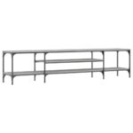 vidaXL TV skrinka sivá sonoma 201x35x45 cm kompozitné drevo a železo – Obrázok 6