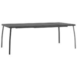 vidaXL Záhradný stôl antracitový 200x100x72 cm oceľová sieťovina – Obrázok 2