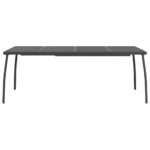 vidaXL Záhradný stôl antracitový 200x100x72 cm oceľová sieťovina – Obrázok 3