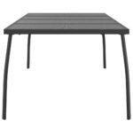 vidaXL Záhradný stôl antracitový 200x100x72 cm oceľová sieťovina – Obrázok 4