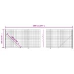 vidaXL Drôtený plot s prírubou zelený 1,6x10 m – Obrázok 6
