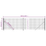 vidaXL Drôtený plot s kotviacimi hrotmi zelený 0,8x25 m – Obrázok 6