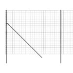 vidaXL Drôtený plot antracitový 1,8x25 m pozinkovaná oceľ – Obrázok 4
