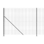 vidaXL Drôtený plot s prírubou antracitový 2x25 m – Obrázok 4