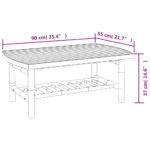 vidaXL 5-dielna záhradná sedacia súprava tmavosivé vankúše bambus – Obrázok 11