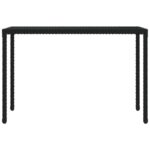 vidaXL 6-dielna záhradná jedálenská súprava a vankúše polyratan čierna – Obrázok 5