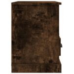 vidaXL TV skrinka dymový dub 80x35x50 cm spracované drevo – Obrázok 7