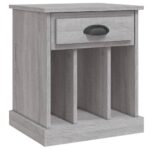 vidaXL Nočný stolík sivý sonoma 43x36x50 cm – Obrázok 2