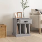 vidaXL Nočný stolík sivý sonoma 43x36x50 cm – Obrázok 3