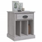 vidaXL Nočný stolík sivý sonoma 43x36x50 cm – Obrázok 4