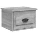 vidaXL Nástenné nočné stolíky 2 ks sivé dub sonoma 41,5x36x28cm – Obrázok 5