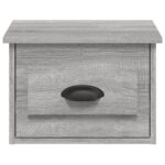 vidaXL Nástenné nočné stolíky 2 ks sivé dub sonoma 41,5x36x28cm – Obrázok 7