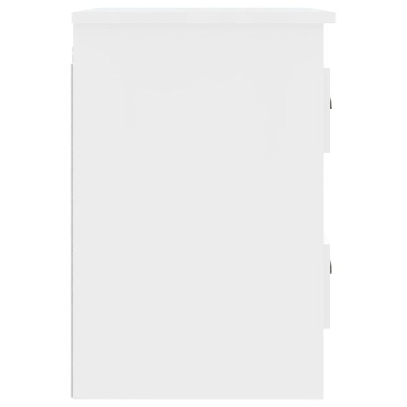 vidaXL Nástenný nočný stolík lesklý biely 41,5x36x53 cm – Obrázok 8