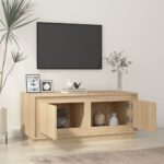 vidaXL Konferenčný stolík dub sonoma 102x50x44 cm spracované drevo – Obrázok 3