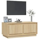 vidaXL Konferenčný stolík dub sonoma 102x50x44 cm spracované drevo – Obrázok 4