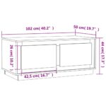 vidaXL Konferenčný stolík dub sonoma 102x50x44 cm spracované drevo – Obrázok 10
