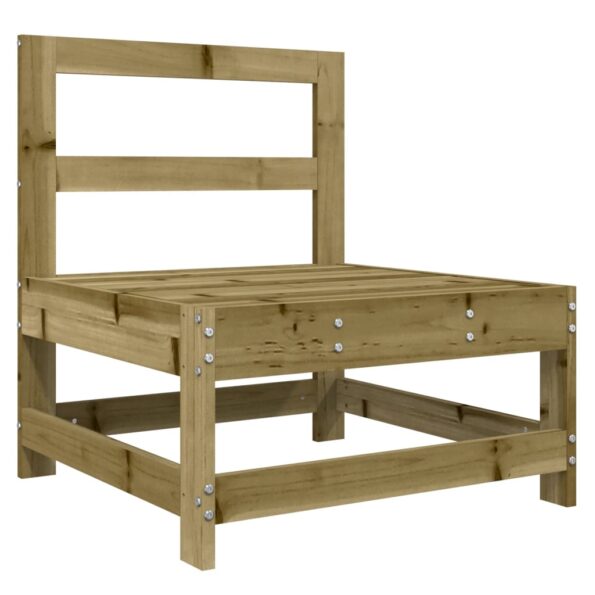 vidaXL Stredová pohovka s podložkami impregnovaná borovica – Obrázok 6