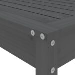 vidaXL 5-dielna záhradná barová súprava sivá borovicový masív – Obrázok 7