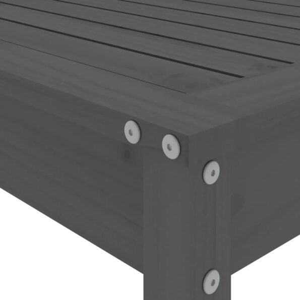 vidaXL 5-dielna záhradná barová súprava sivá borovicový masív – Obrázok 7