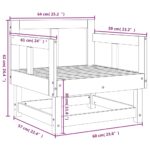 vidaXL Záhradné stoličky 2 ks borovicový masív – Obrázok 8