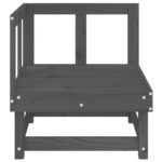 vidaXL Záhradné rohové pohovky 2 ks sivé masívna borovica – Obrázok 4