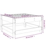 vidaXL Záhradná podnožka biela masívna borovica – Obrázok 7