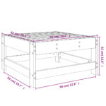 vidaXL Záhradná podnožka impregnovaná borovica – Obrázok 7
