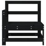 vidaXL Záhradné rohové pohovky 2 ks čierne masívna borovica – Obrázok 4