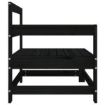 vidaXL Záhradné rohové pohovky 2 ks čierne masívna borovica – Obrázok 5