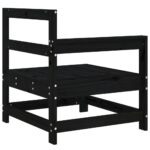 vidaXL Záhradné rohové pohovky 2 ks čierne masívna borovica – Obrázok 6