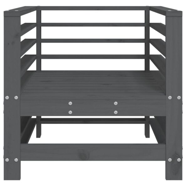 vidaXL Záhradné stoličky 2 ks sivé borovicový masív – Obrázok 4