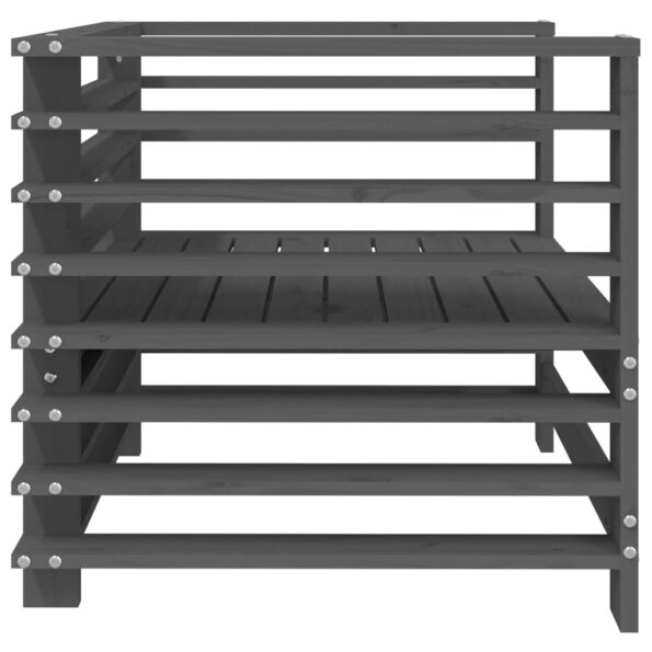 vidaXL Záhradné stoličky 2 ks sivé borovicový masív – Obrázok 5