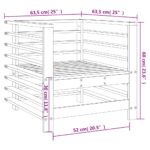 vidaXL Záhradné stoličky 2 ks impregnovaná borovica – Obrázok 8