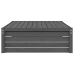 vidaXL Záhradná podnožka sivá 120x80 cm masívna borovica – Obrázok 5