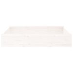 vidaXL Pieskovisko so sedadlami biele štvorec masívna borovica – Obrázok 5