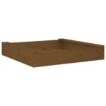 vidaXL Pieskovisko so sedadlami medovohnedé štvorec masívna borovica – Obrázok 6