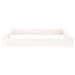 vidaXL Pieskovisko so sedadlami biele štvorec masívna borovica – Obrázok 5