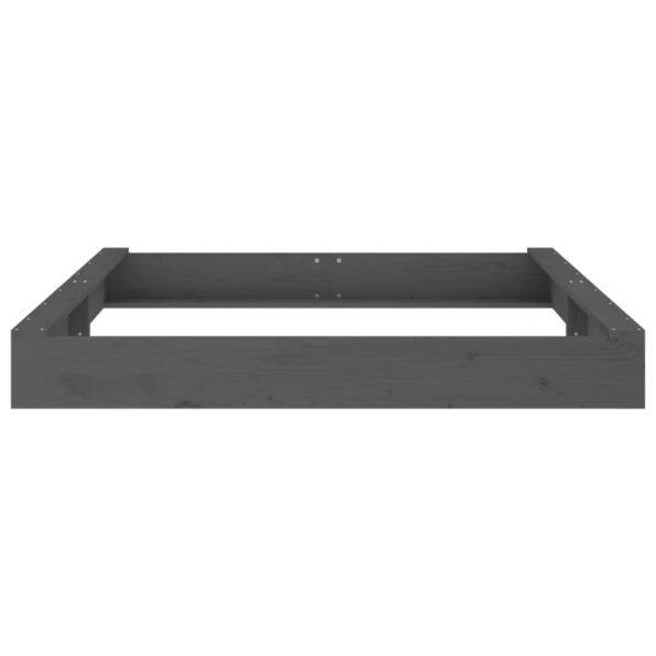 vidaXL Pieskovisko so sedadlami sivé štvorec masívna borovica – Obrázok 5