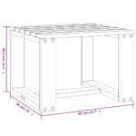 vidaXL Záhradný stolík medovohnedý 40x38x28,5 cm borovicový masív – Obrázok 8